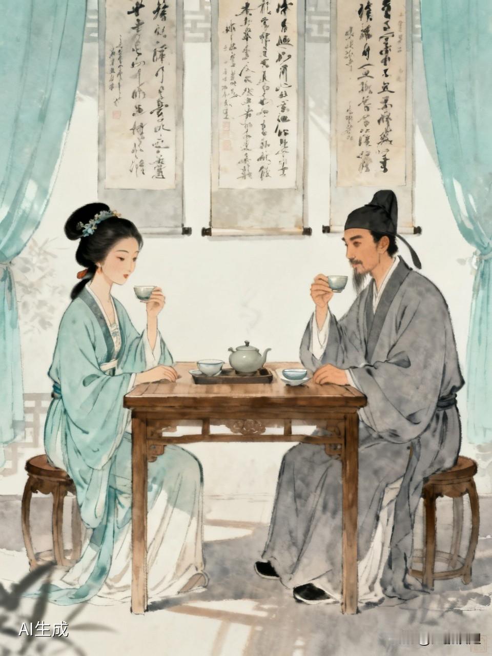 谁才适合千古第一才女李清照？
我觉得非赵明诚莫属。
李清照出生书香门第，
自幼饱