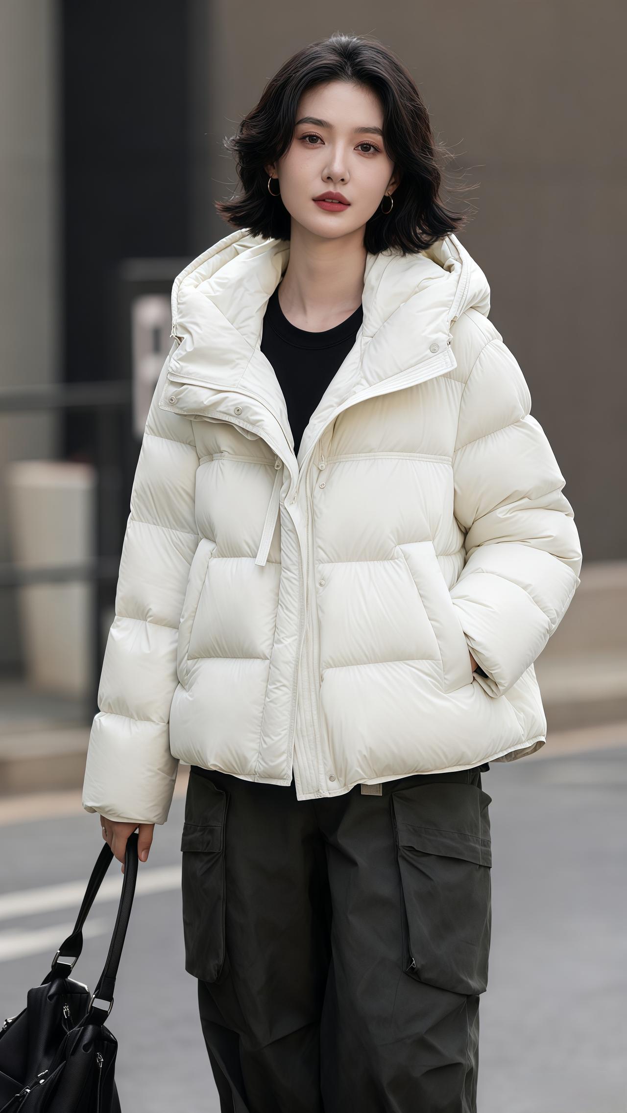 羽绒服短款羽绒服冬季穿搭穿搭 外套