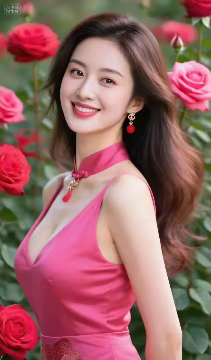 上联：春雨润得千畴绿
下联：姹紫嫣红百花艳