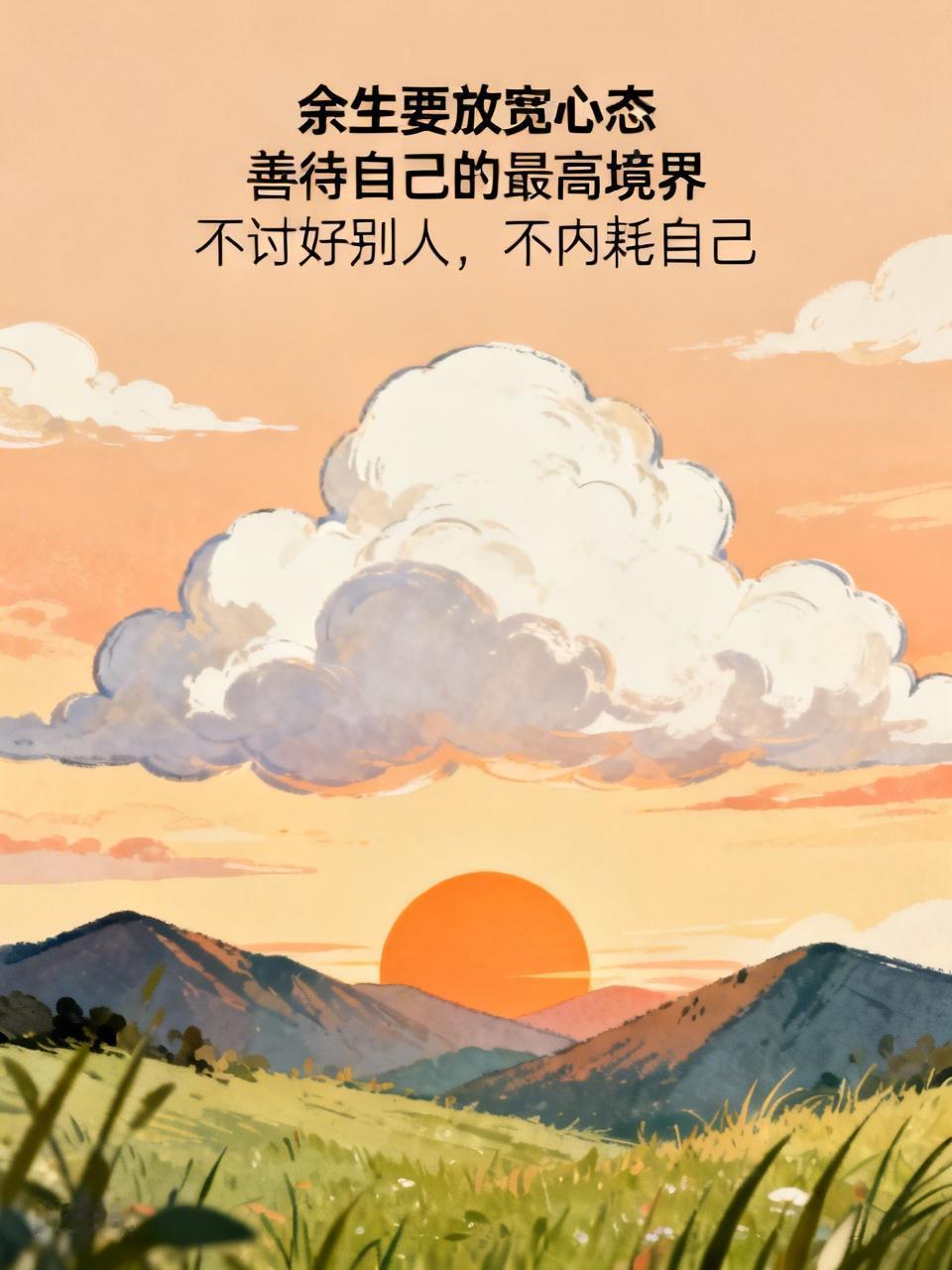 善待自己的至高境界是什么？
不讨好他人，不自我内耗
不纠结往昔，不忧虑未来
接纳
