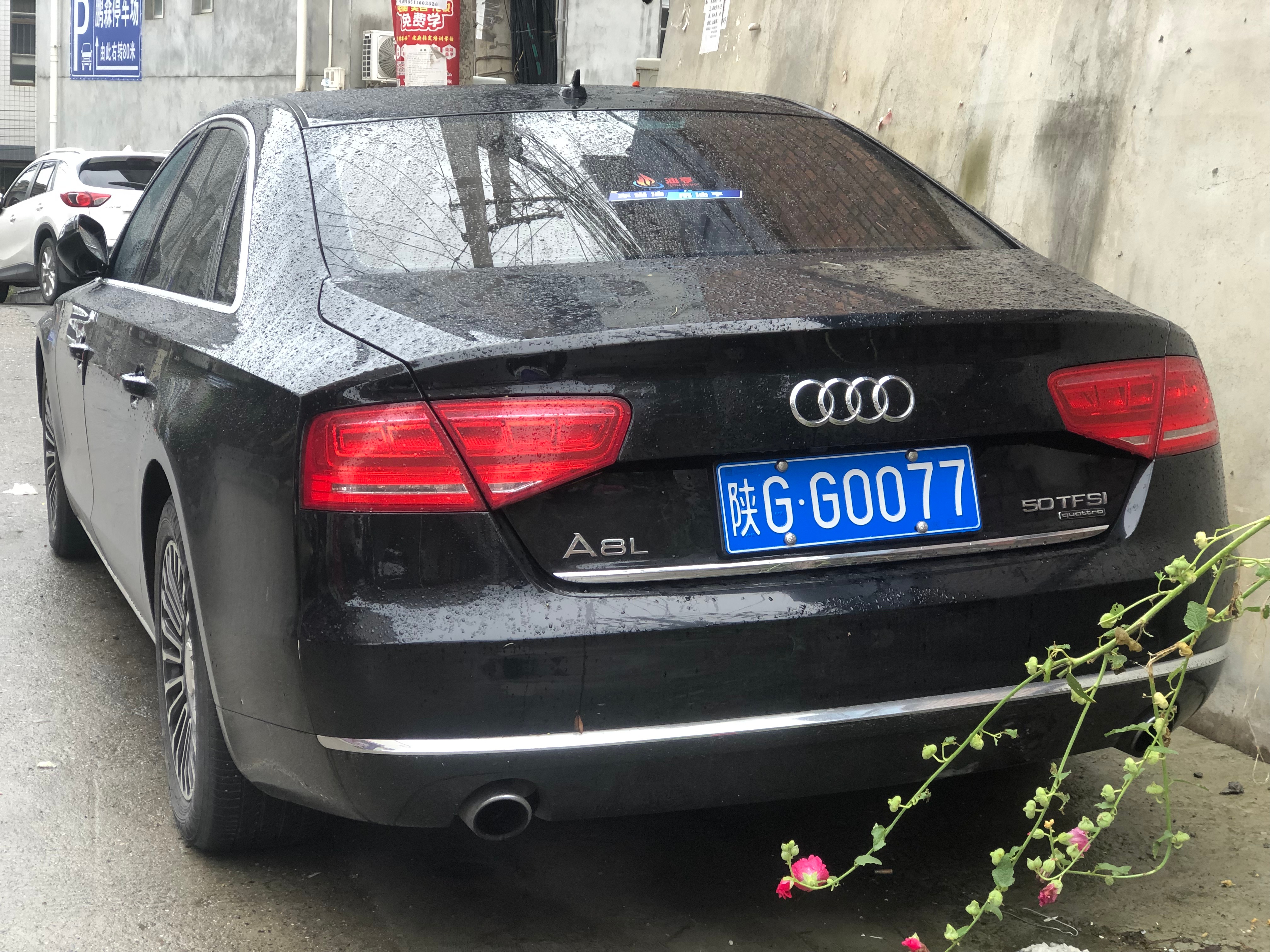 全球车牌 陕GG0077奥迪A8L 安康
