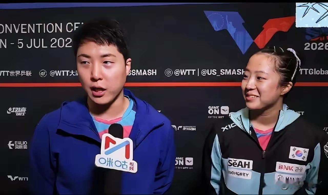 林钟勋的情商实在太高了！
混双赢了莎头后，赛后采访被问到觉得自己这次获胜的关键因