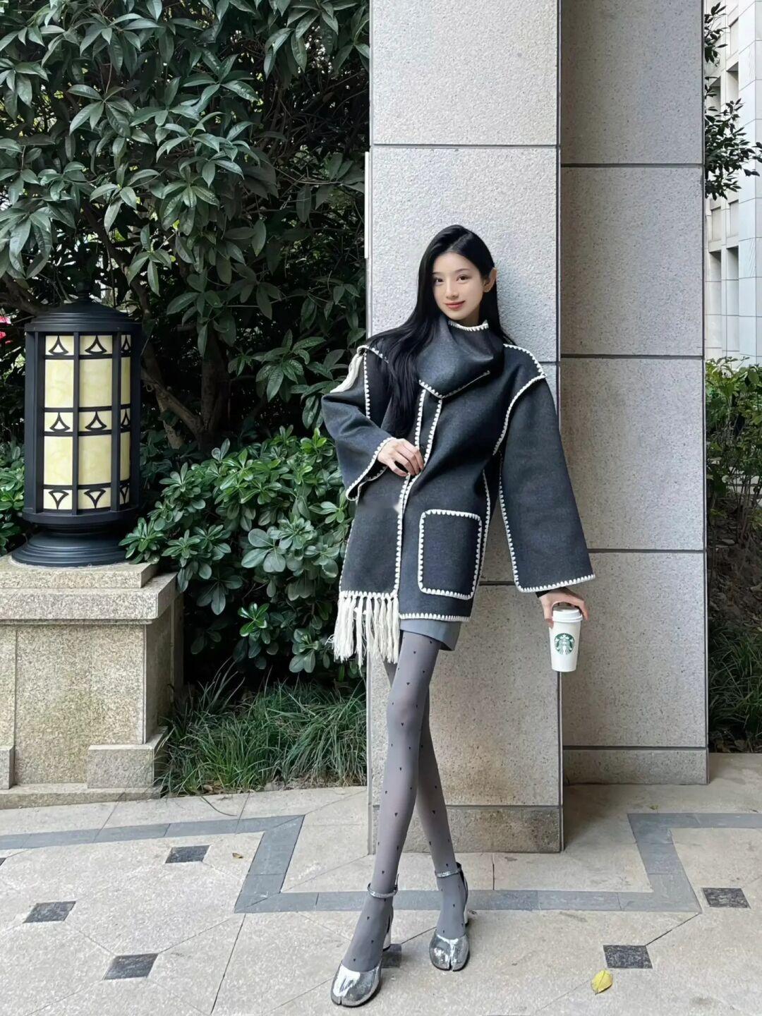 老派少女 爱穿灰