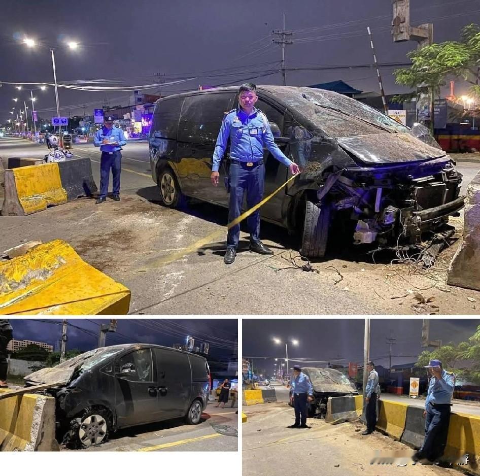 凌晨失控狂飙！柬埔寨西港连环肇事逃逸，撞人又撞牛，最终难逃法网！

2月6日凌晨