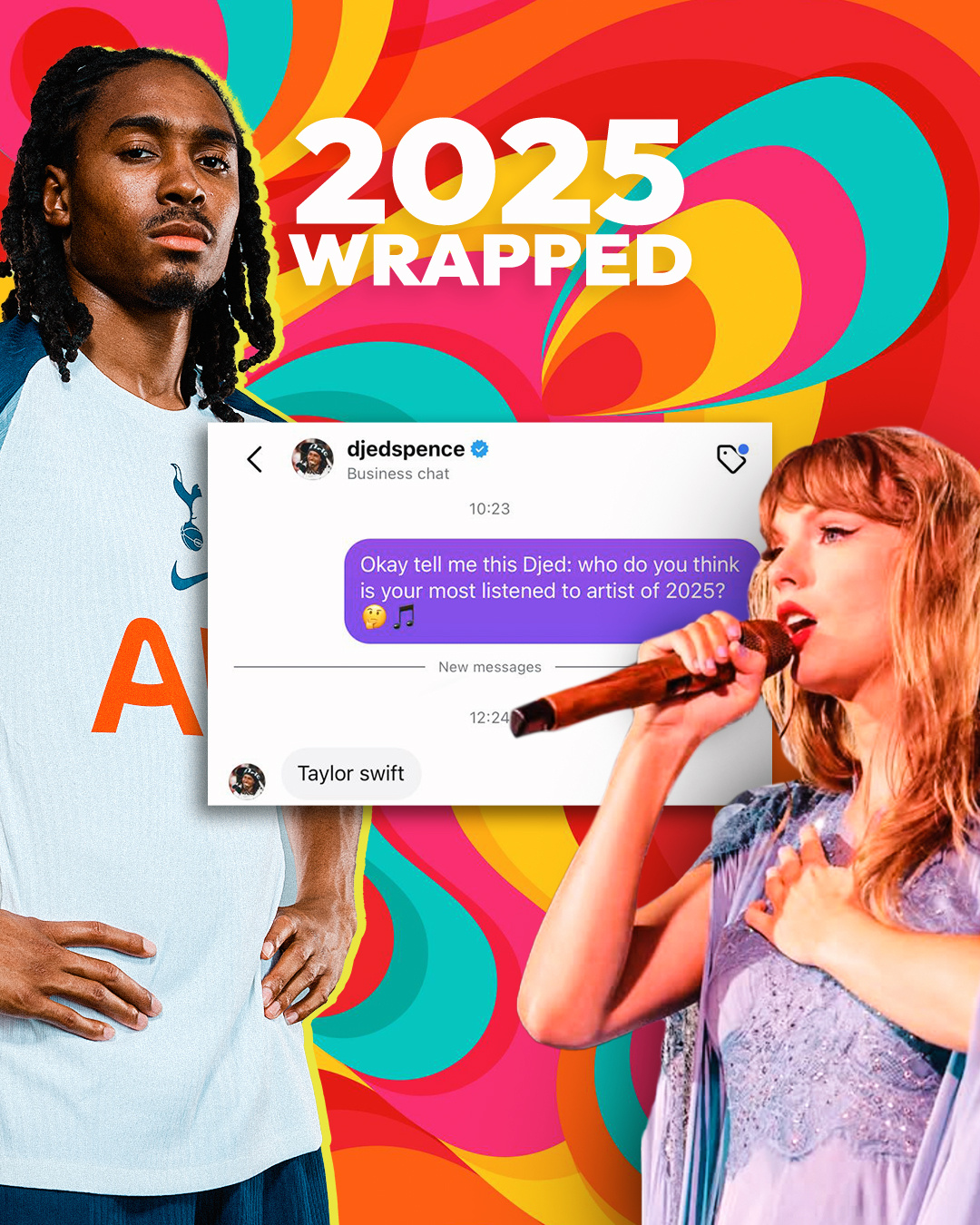 热刺球员2025年最喜欢听的歌手🎵 