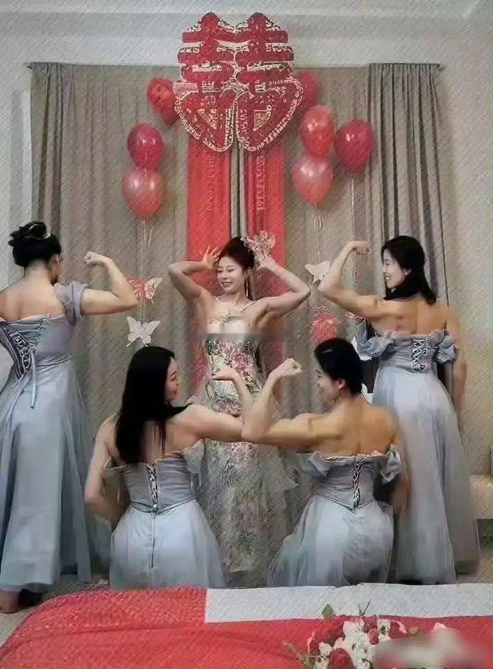 这样的伴娘算是一个也打不过了 