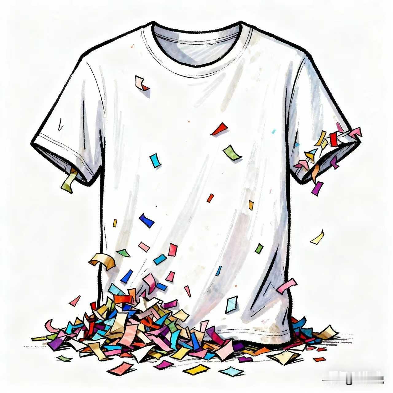 衣服连着卫生纸一起洗了咋办?衣服和卫生纸一起放进洗衣机洗后，最头疼的就是 “纸屑