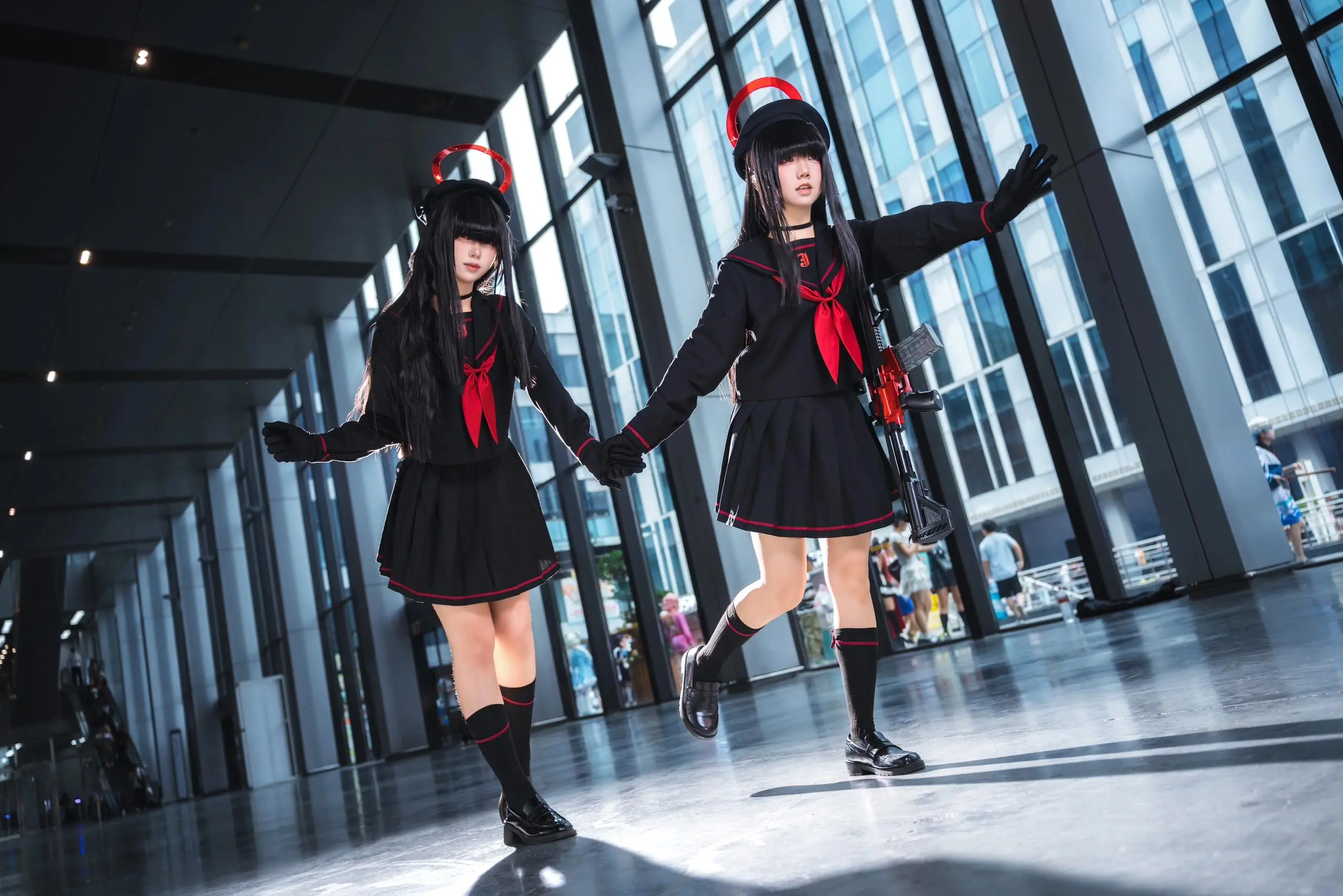 漫展返图 蔚蓝档案 cosplay 考斯普雷cosplay 姐妹花