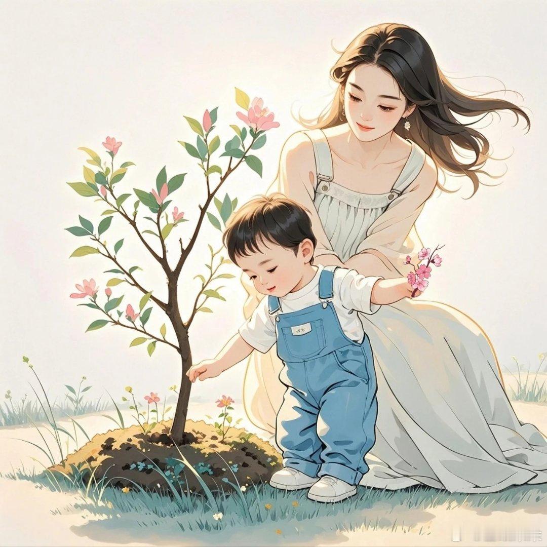 绿化大自然植树小能手～ 妈妈与宝贝亲子系列🌴🌿🌺🦋🌻🐝🌿🎋🌱 