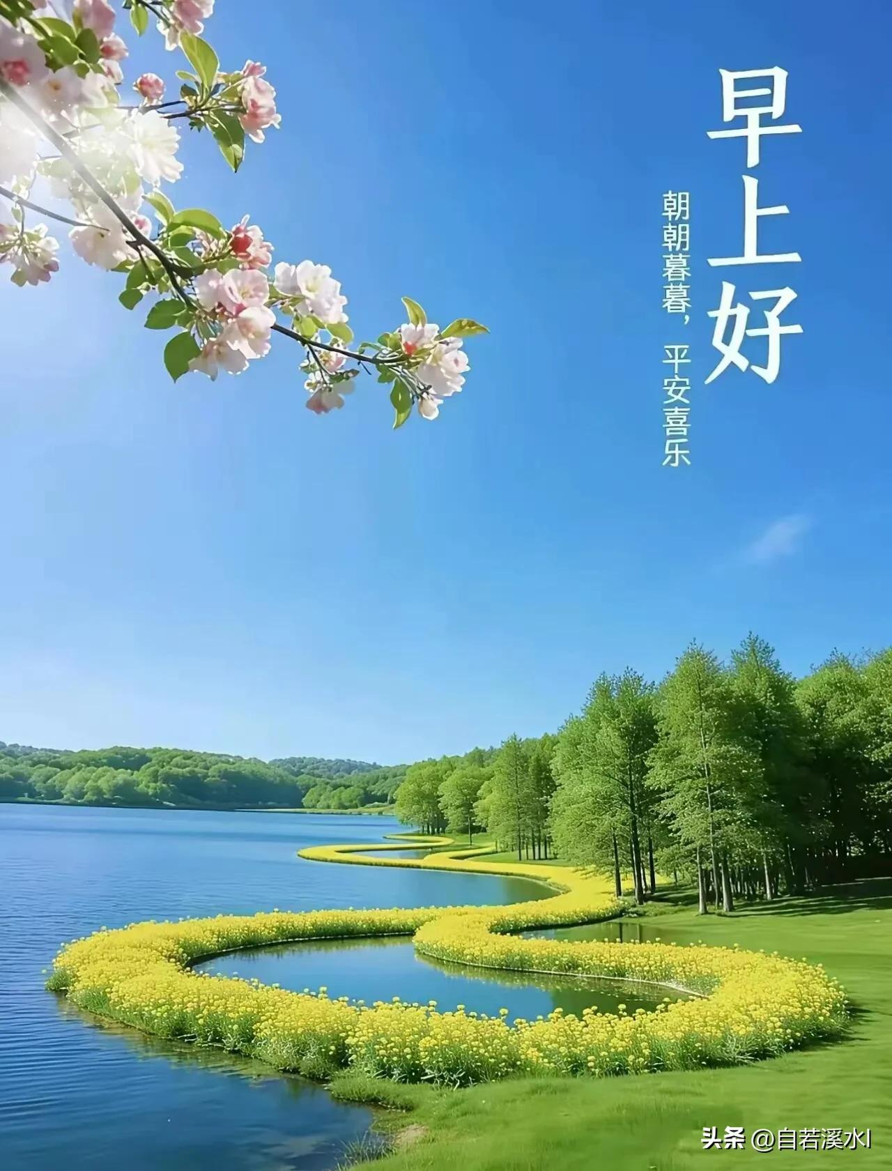 时光缓缓前行，愿晨起多一份从容，少一份焦虑，平安相伴，万事向好。