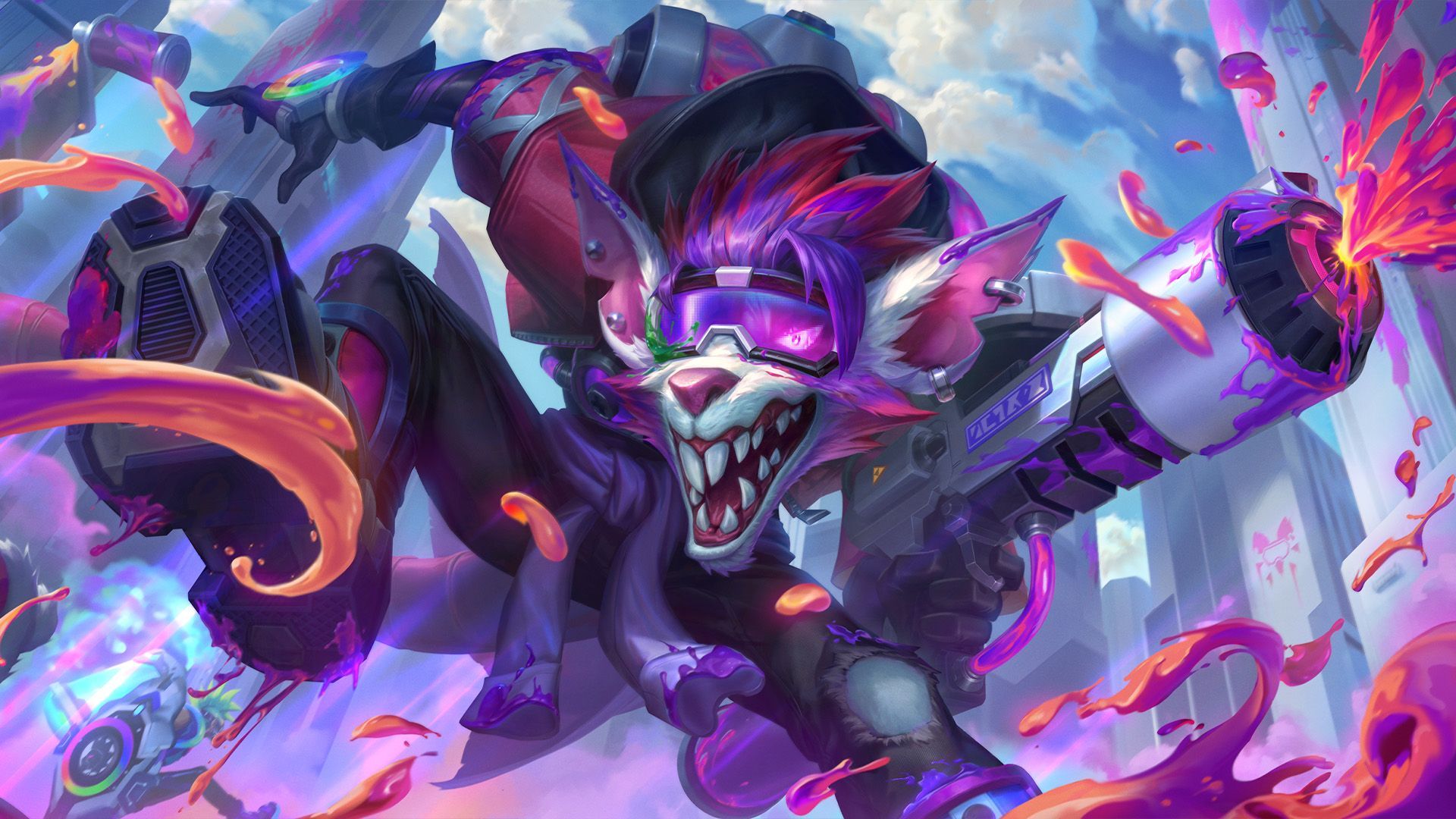 LOL手游涂鸦小队 图奇，辛吉德，灵魂莲华 盲僧原画英雄联盟acg优创官