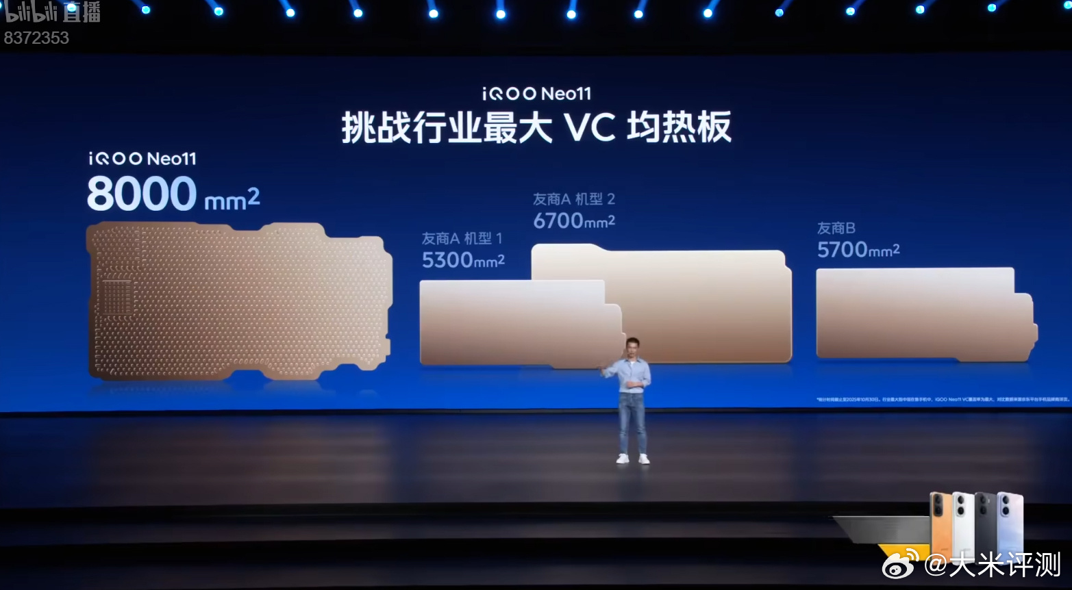 iQOO Neo11 搭载8000mm² VC均热板 ​​​
