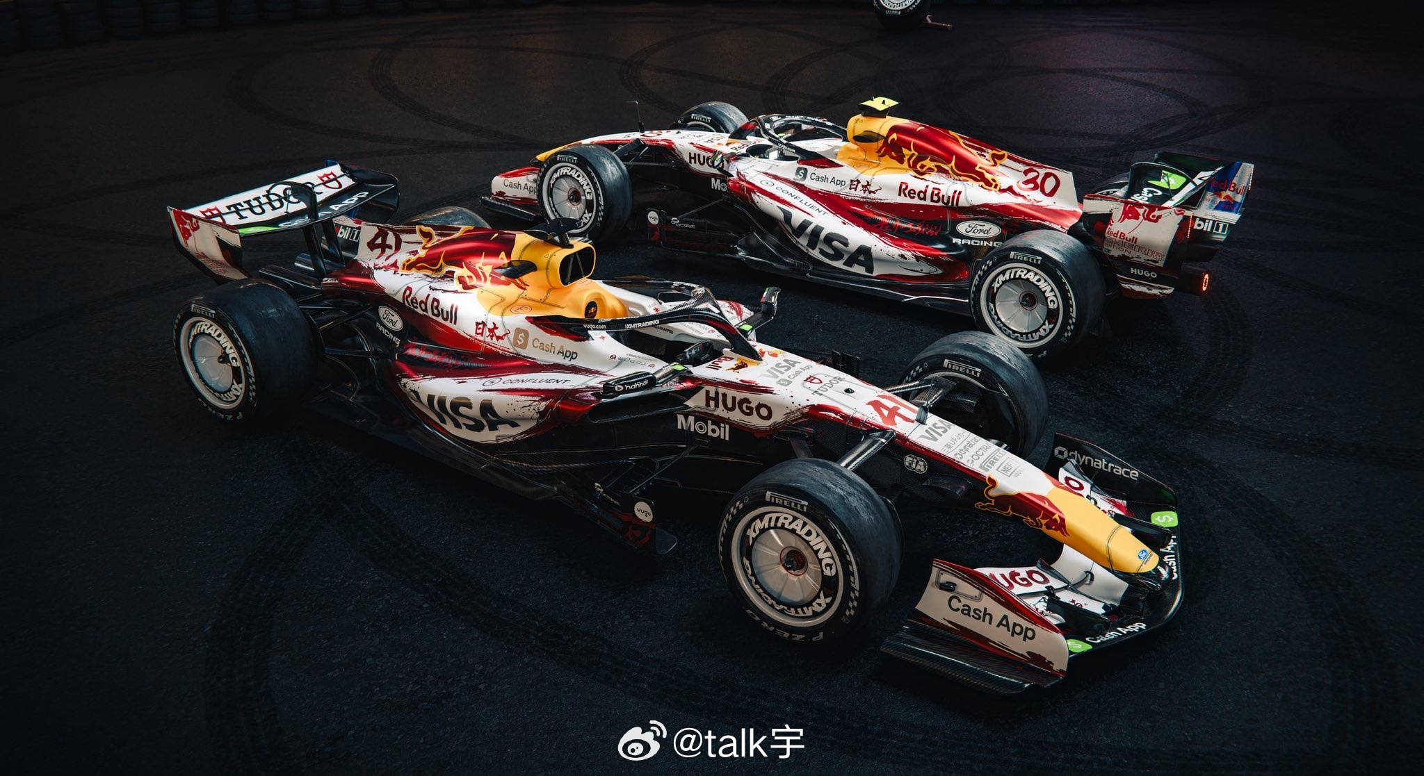 小红牛车队公布了其在下周的日本大奖赛特殊涂装F12026f1日本大奖赛