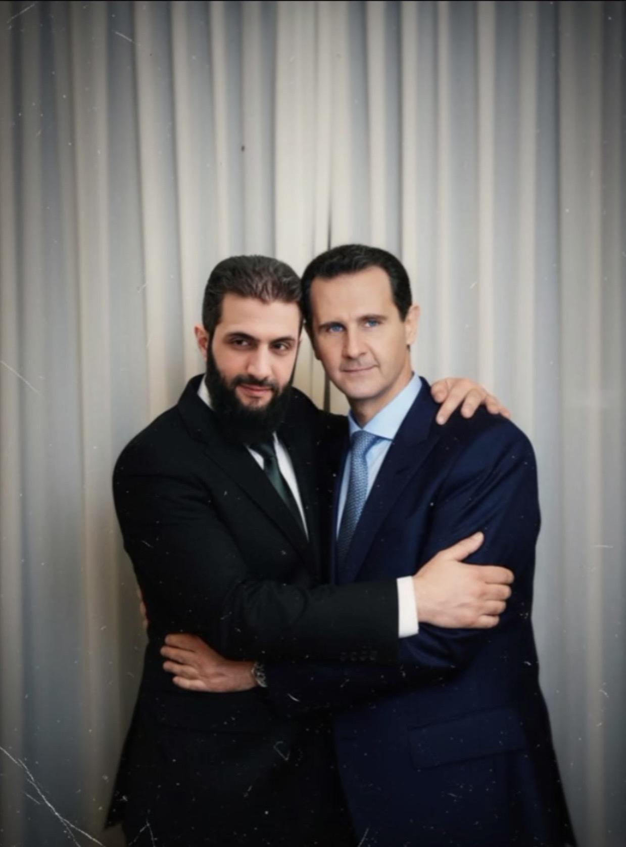 叙利亚前巴沙尔·阿萨德政权和叙利亚艾哈迈德·沙拉新政府，既生瑜 何生亮气场全开 