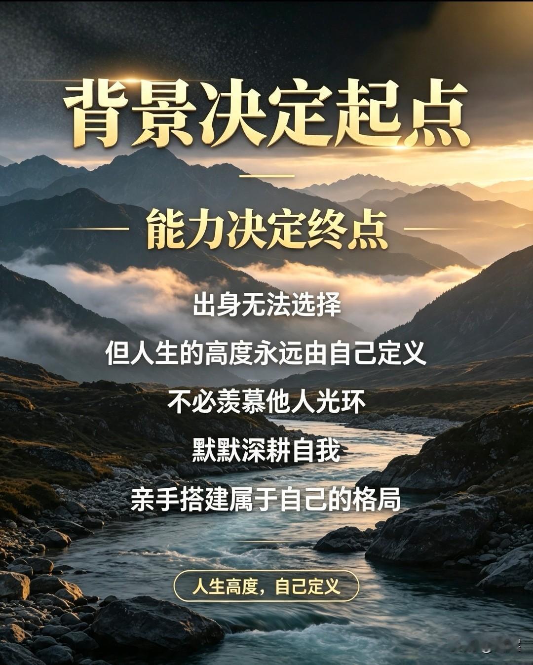 要打破“盲目死磕”的执念，努力是入场券，影响了人生的下限；要警惕“听天由命”的误