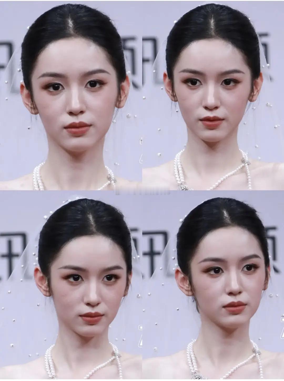 怎么感觉她的脸垮了 