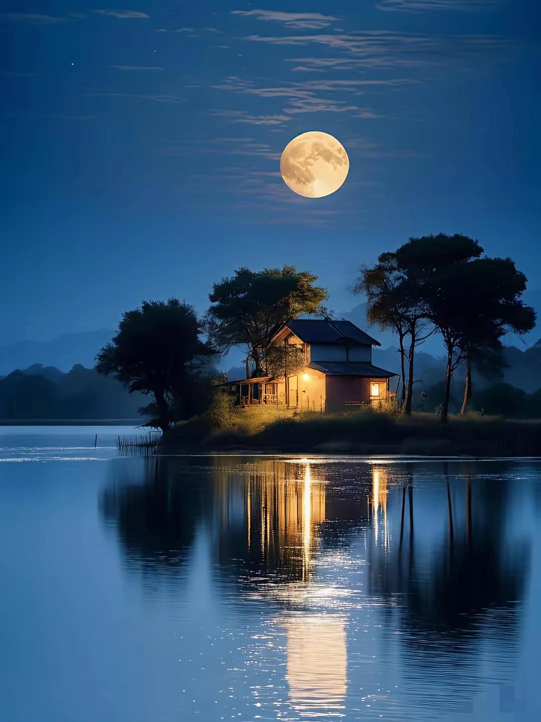 上联：月涌三江万里清
下联：星耀四海一片晶