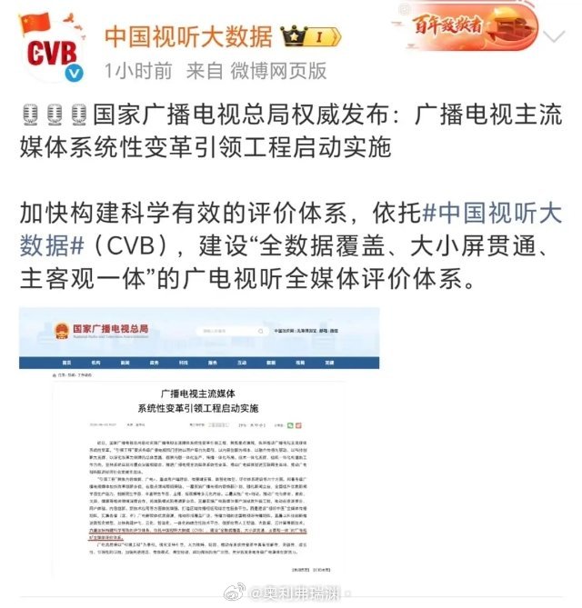 哇塞广电新规，看来以后云合没用了。。。网播会统一数据标准，是这意思吧？