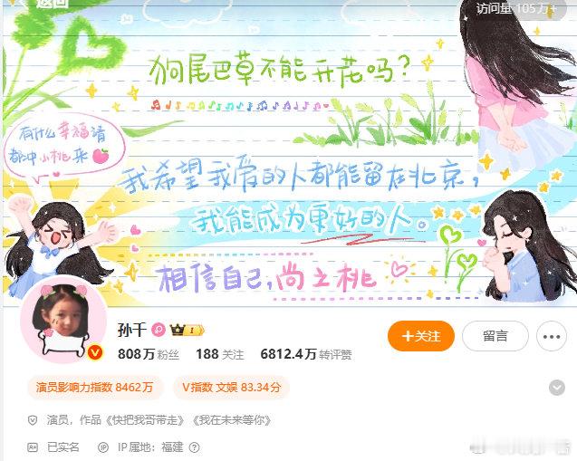 孙千的背景图是自己画的吧孙千画的尚之桃语录孙千账号背景图引发网友讨论，不少人猜测