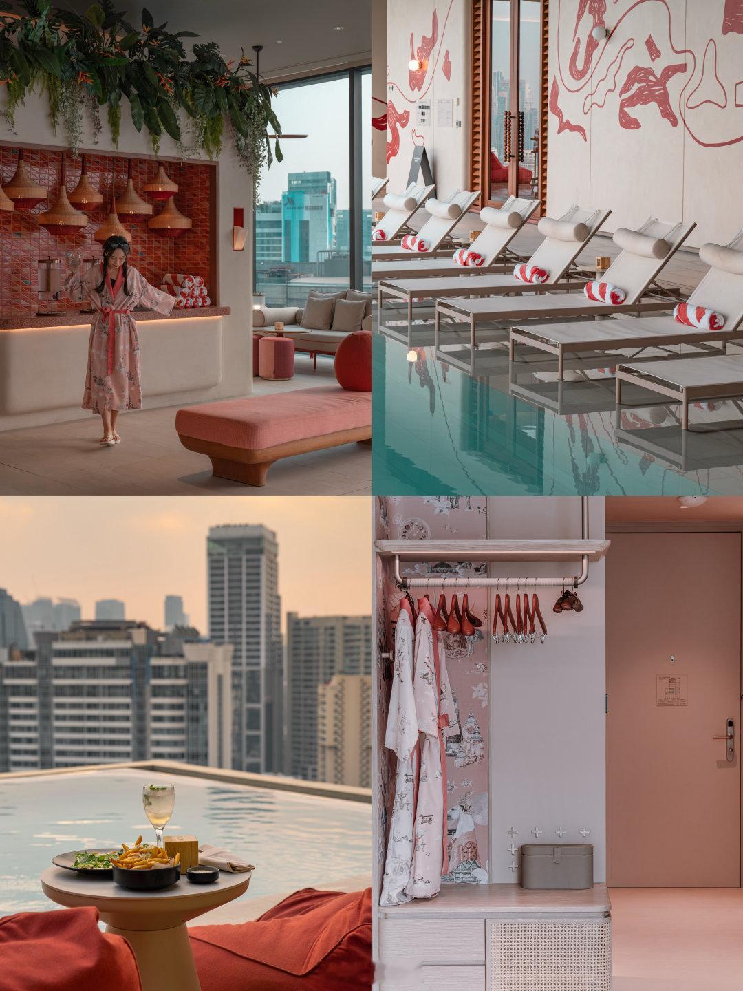 我在空中无边泳池，看了一场曼谷的日落每次来曼谷，都会选择不同的区域小住几日，神奇