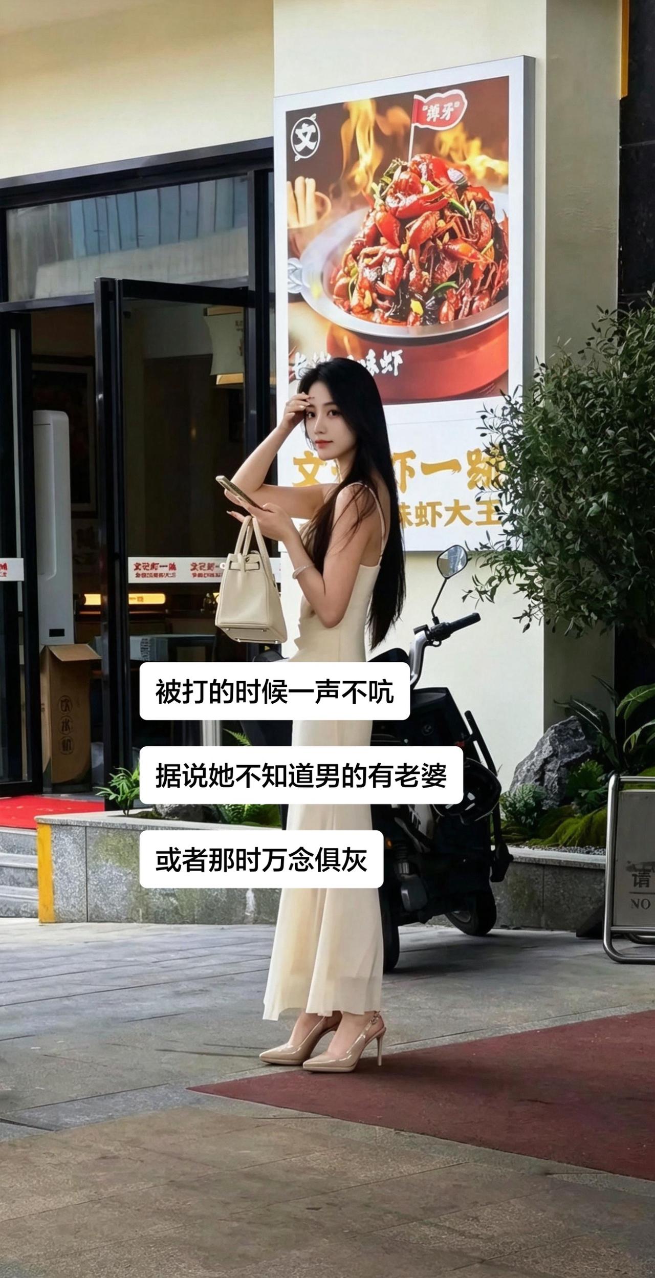 打的时候一声不吭

据说她不知道男的有老婆

或者那时万念俱灰