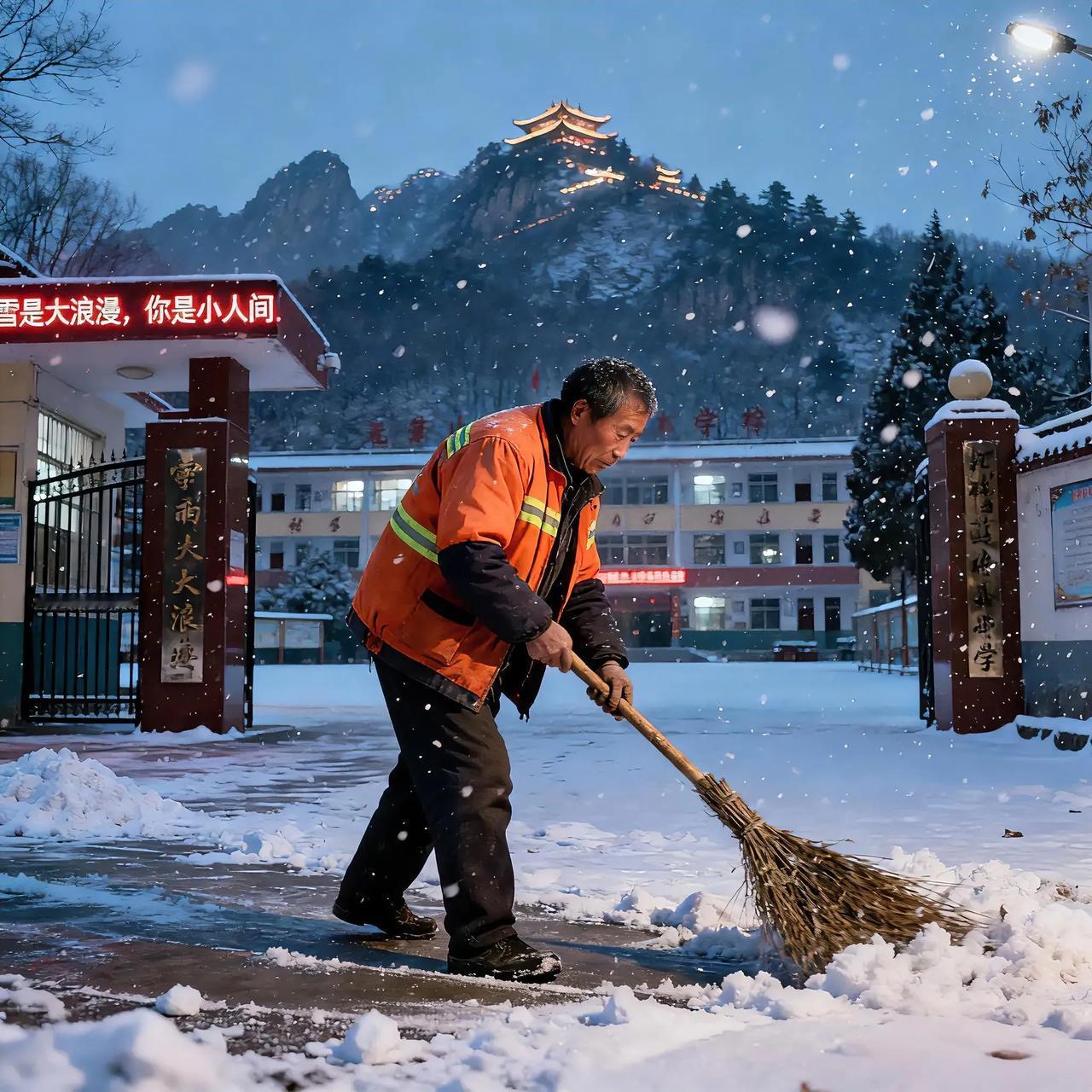 河南的秋雪里，藏着最实在的温暖
 
“雪是大浪漫，你是小人间”，杨犁民这话道尽了