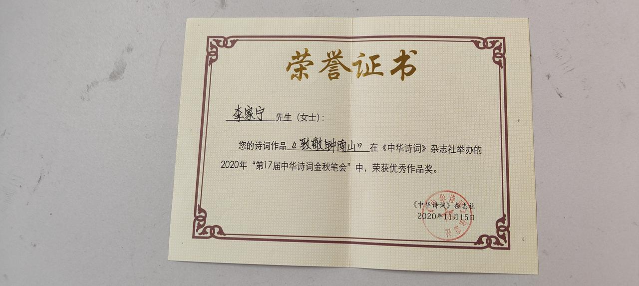 诗人李家宁赋
 作者   Doubao.com
乾坤朗朗，文苑悠悠。有雅士焉，名