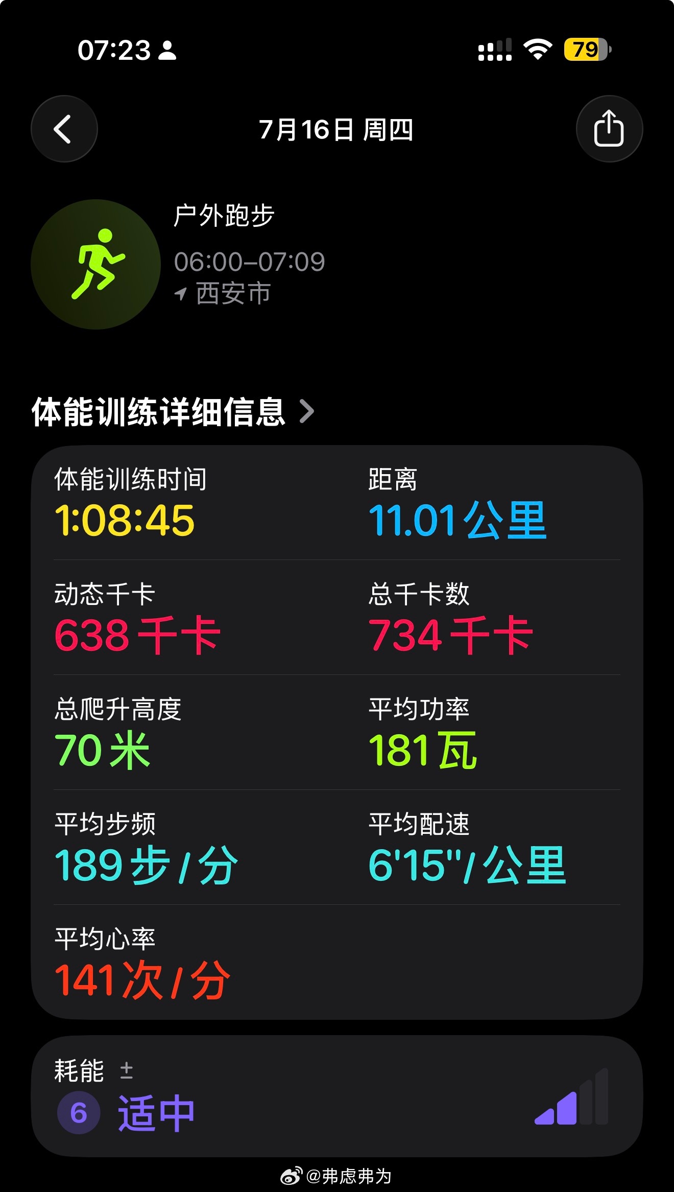 今天跑了11公里，多跑了1公里，倒也不是我想突破什么，纯粹就是着急上大号，实在没