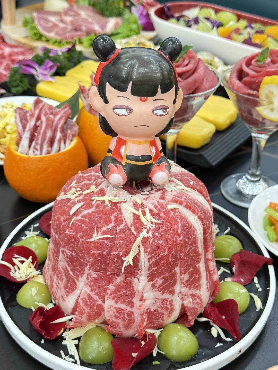老天奶！青岛首家！！哪吒烤肉你吃过吗？
