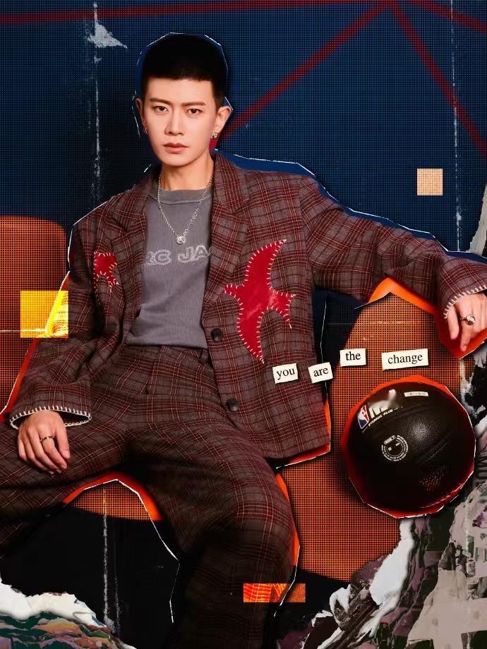 任嘉伦NBA名人赛造型出图任嘉伦两种西装一种态度任嘉伦NBA名人赛造型出图，两种