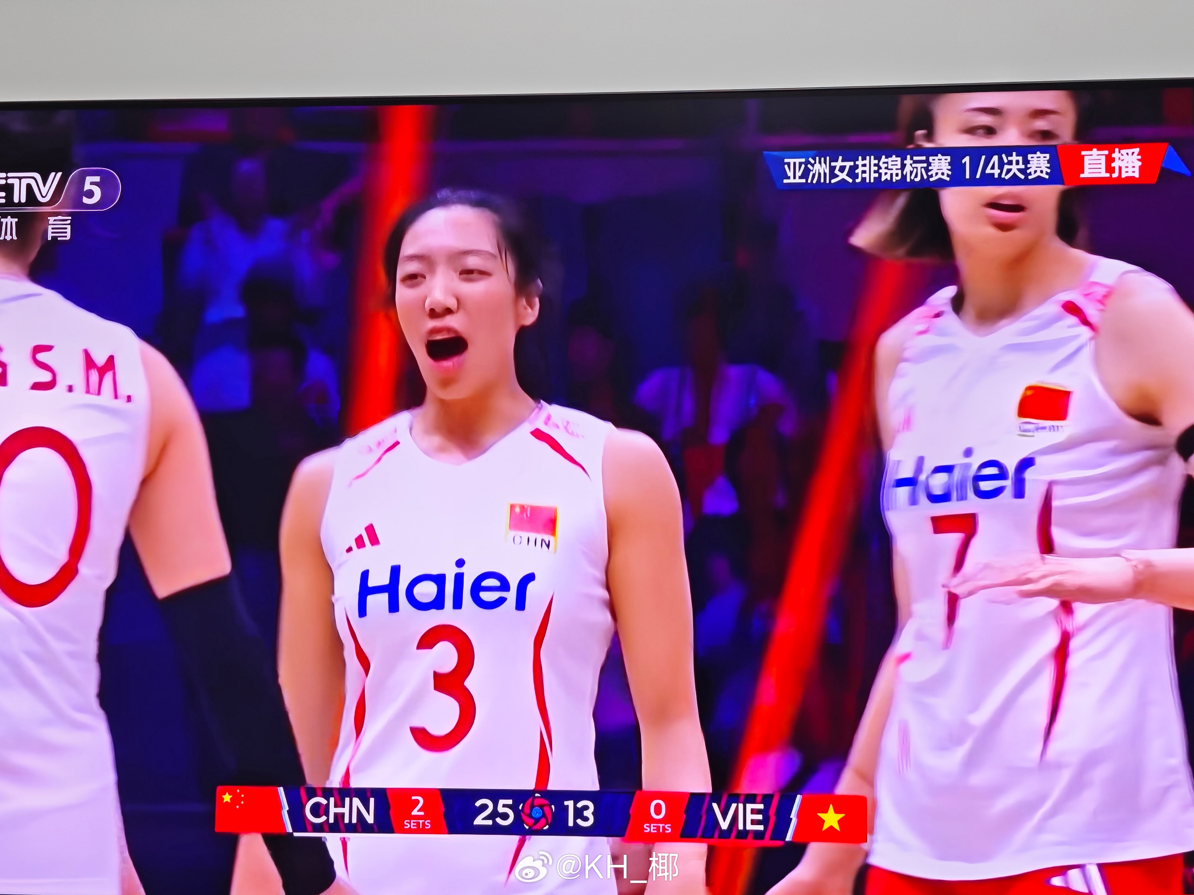3-0击败越南挺进明晚半决赛！将再战伊朗 中国女排vs越南女排 ​​​