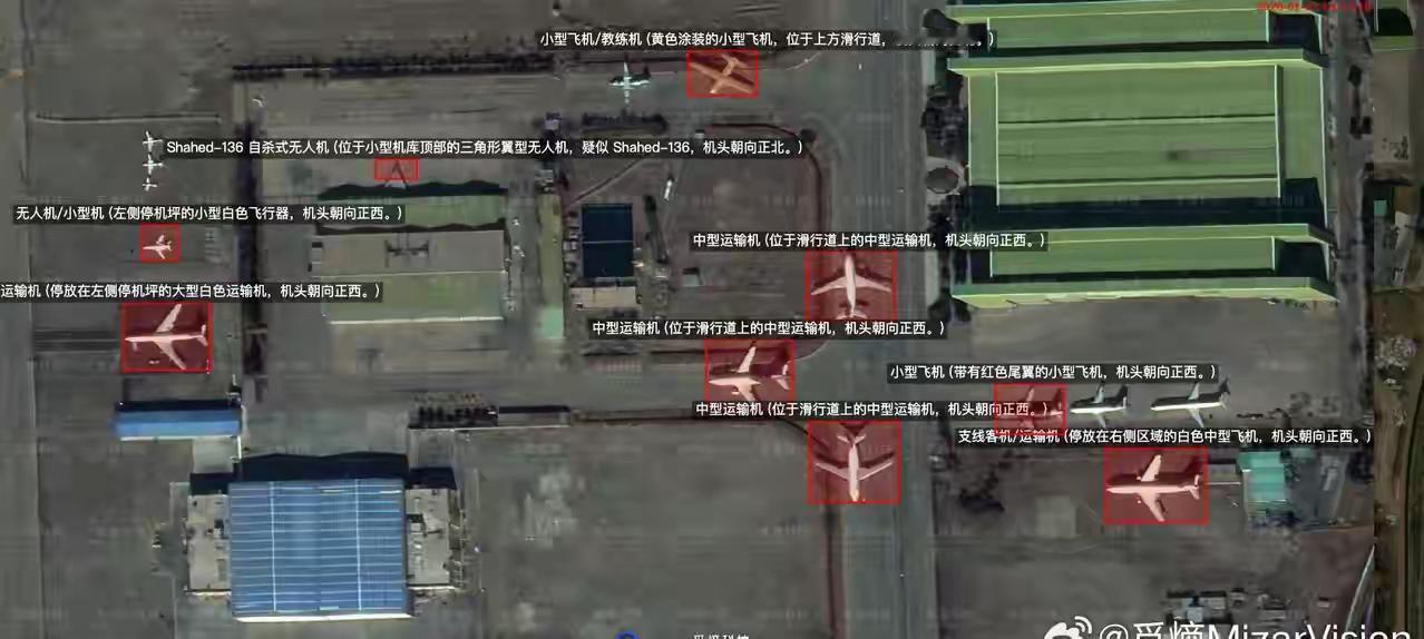 箭在弦上？高清卫星在Mehrabad 国际机场的亚什机库疑似捕获了伊朗无人机部署