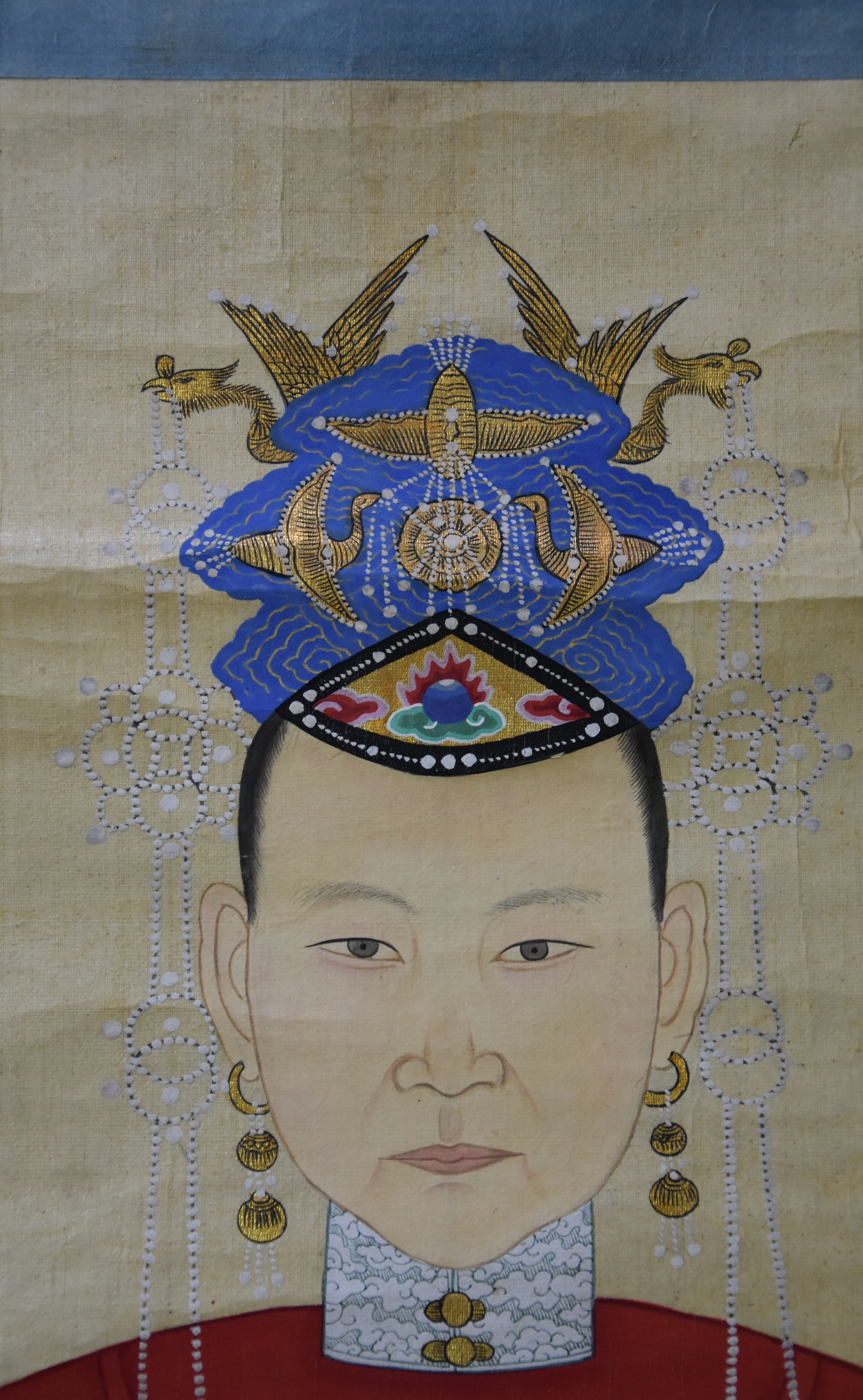 清代妇人像 ​​​