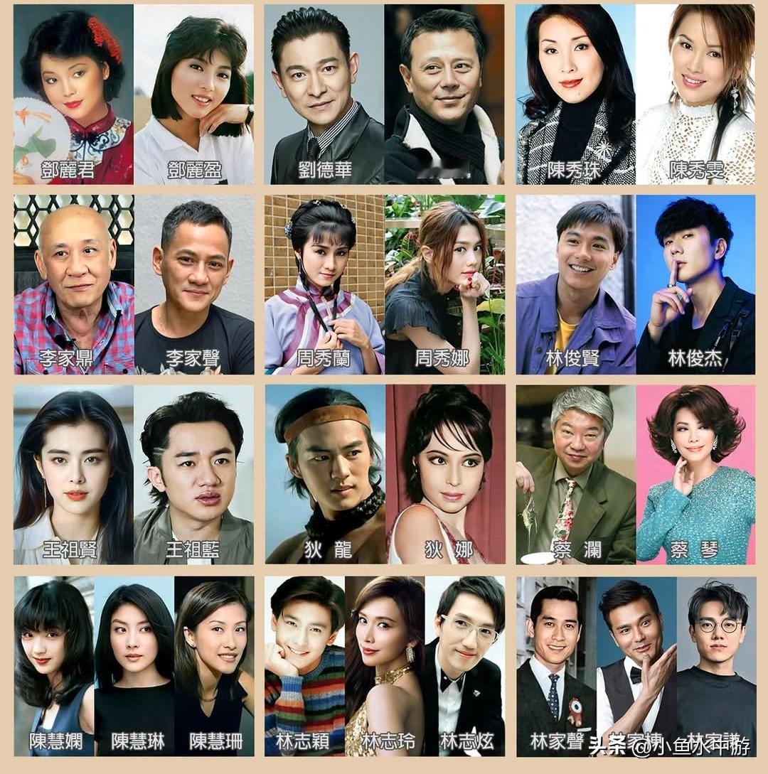 那些名字只差一个字
却毫无血缘关系的明星们...................