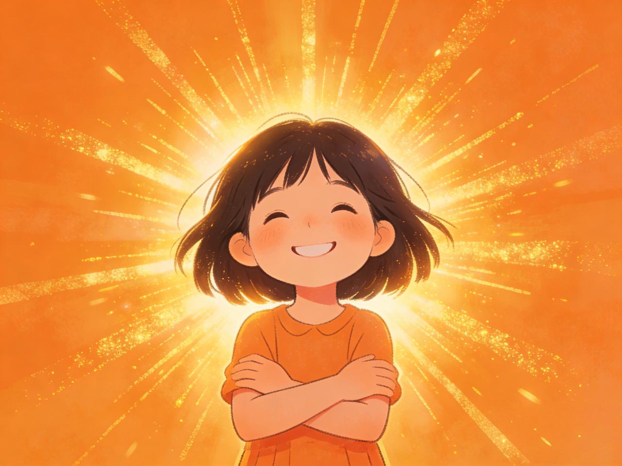 标题：做自己的小太阳
生活最好的状态，是眼里有光，心中有爱，烟火日常，温柔以待。