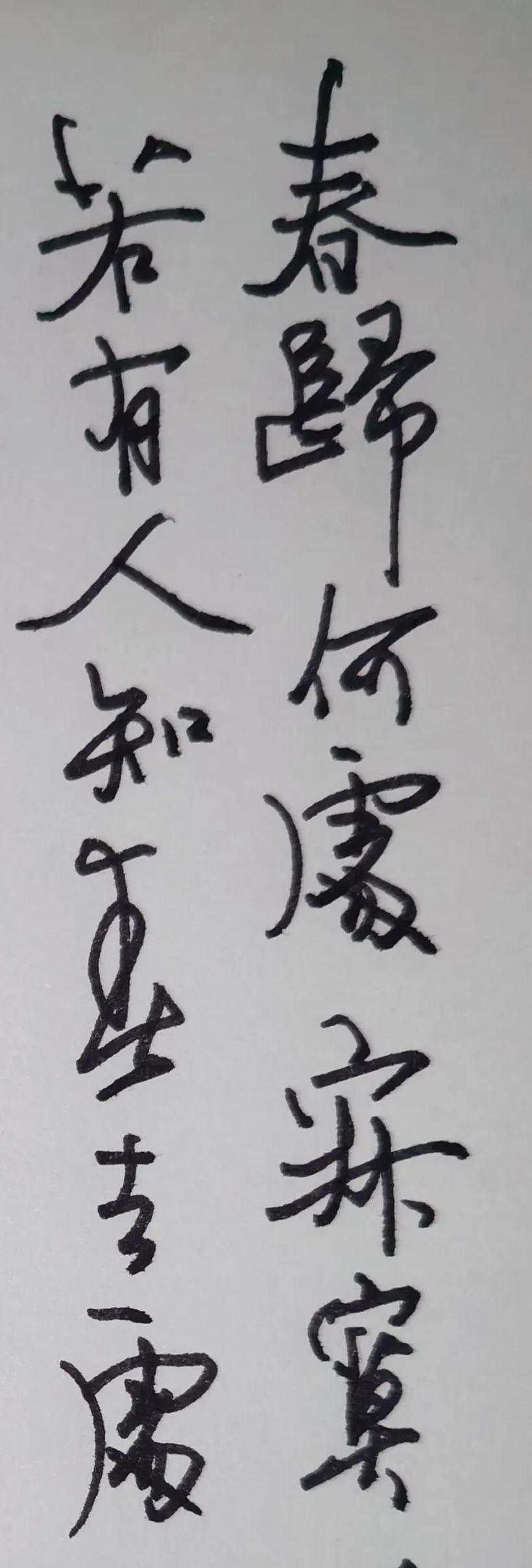 钢笔抄写黄庭坚的清平乐。
想起黄庭坚的书法，是长枪大戟形式。也想写得大开大合一些