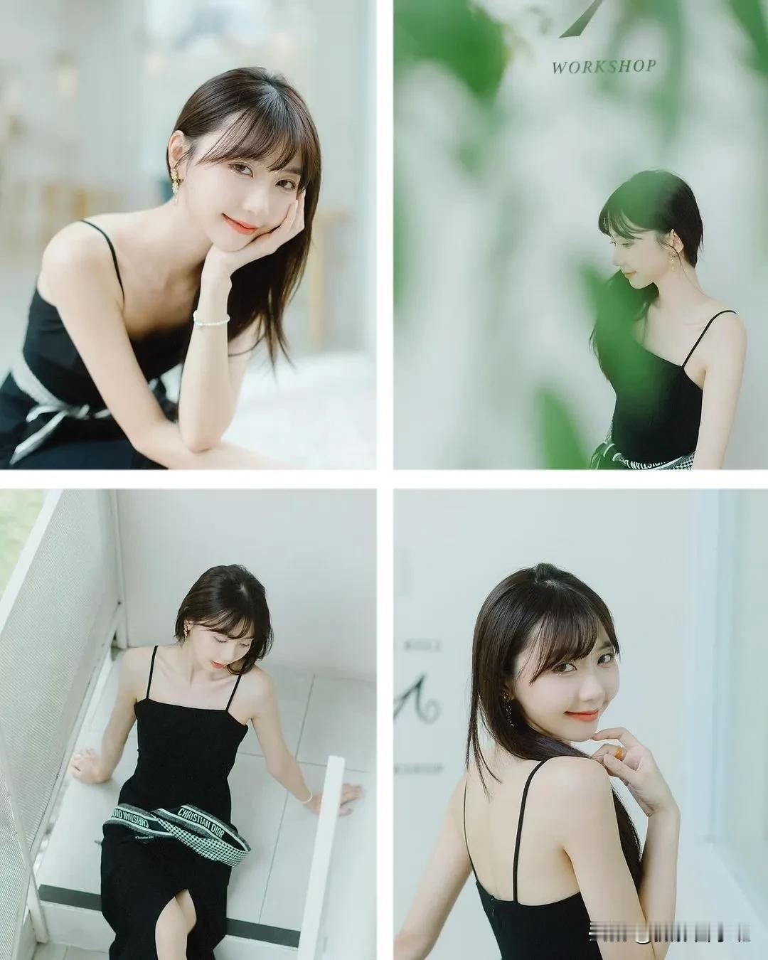 黑衣服，怎么拍照好看，怎么摆姿好看？

姿势、机位、虚化效果、色彩等等，都可以模