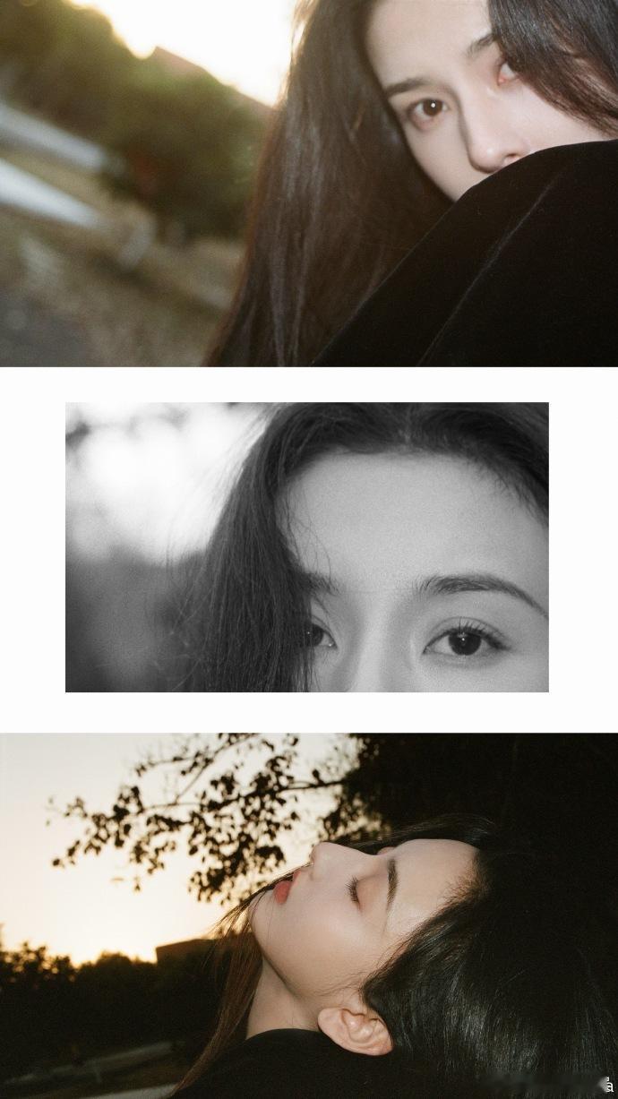 宋祖儿在日落前见面宋祖儿日落忧郁系写真黑白情绪大片，宋祖儿把日落忧郁感拿捏得刚刚