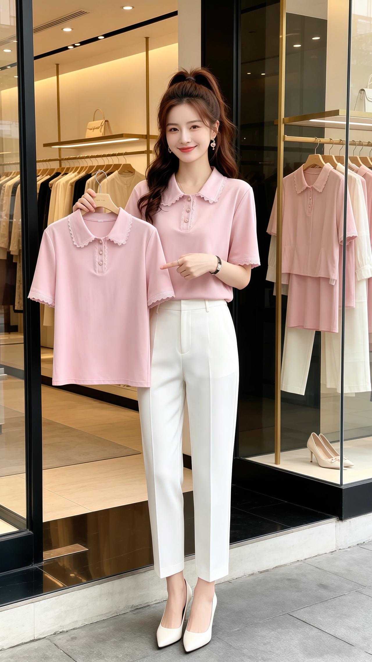 翻领t恤 洋气上档次 休闲百搭 面料柔软舒适