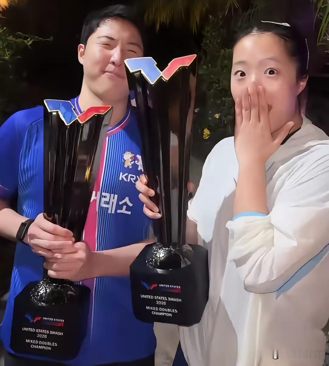太有爱了！乒坛最舒服混双组合诞生，夺冠后当众跳舞太圈粉！

申裕斌、林钟勋拿下美