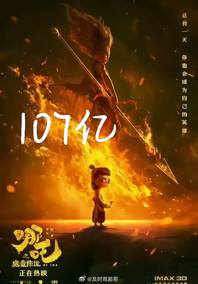 从100亿到107亿就是一眨眼的功夫，上映17天了，单日票房还能达到5.8亿，恐