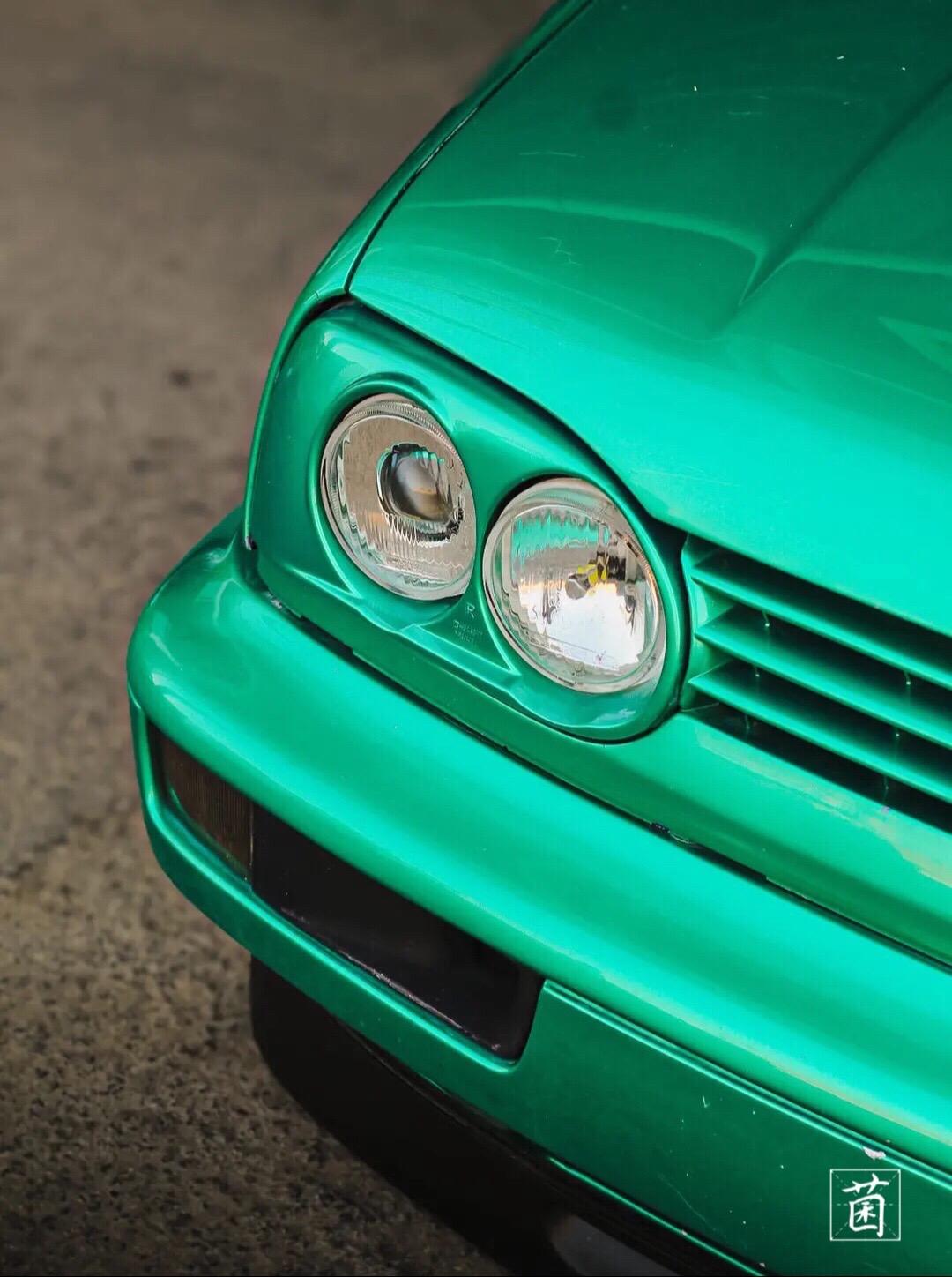 森林绿的golf三。MK3