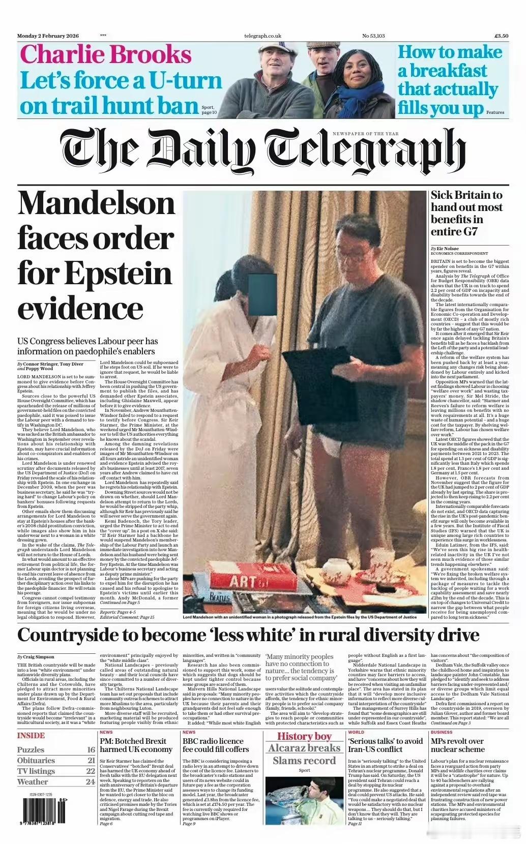 爱泼斯坦通过偷拍控制欧美精英！英前驻美大使穿内裤与睡袍女子交谈。其实爱泼斯坦就是