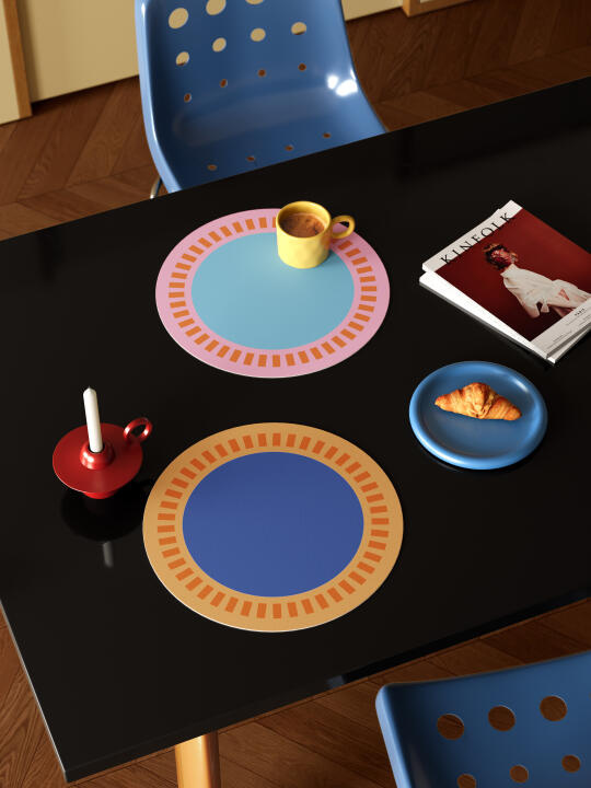 多巴胺餐垫🌈餐桌充满色彩与活力！