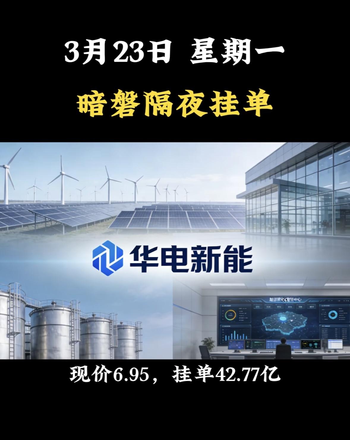 3月22日暗盘隔夜挂单个股揭晓

3月23日这周一，暗盘隔夜挂单情况很值得关注。