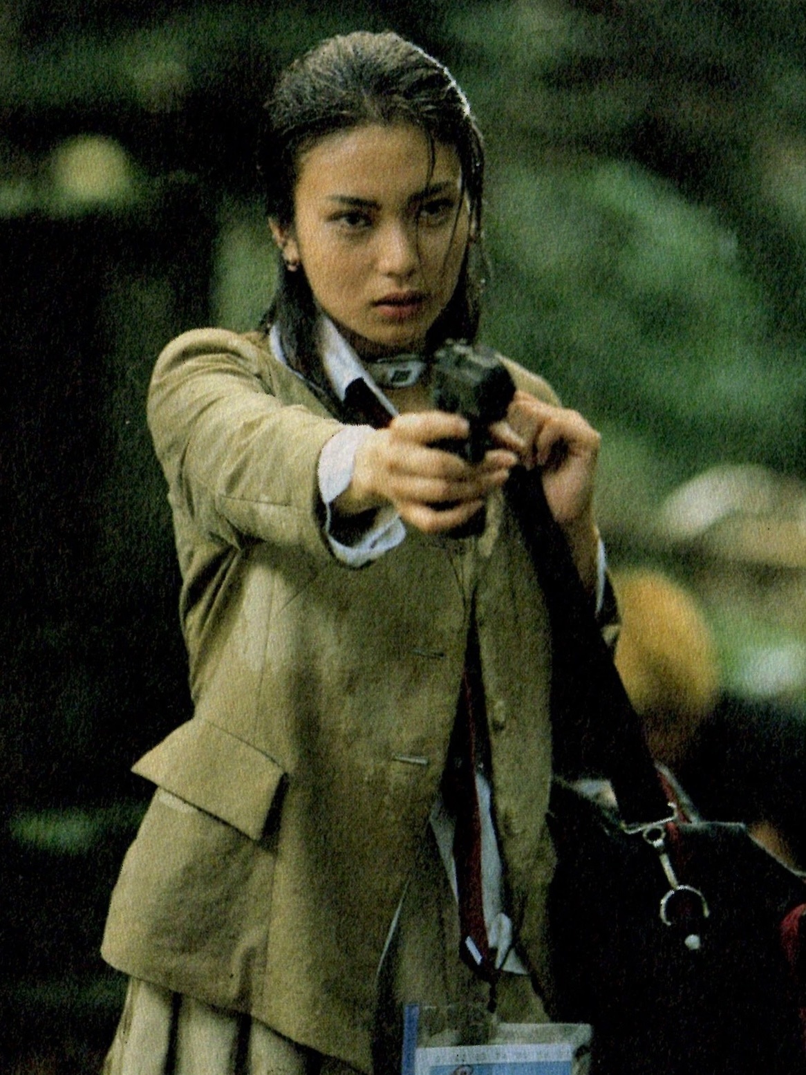 2000年，《大逃杀》中的柴崎幸。 
