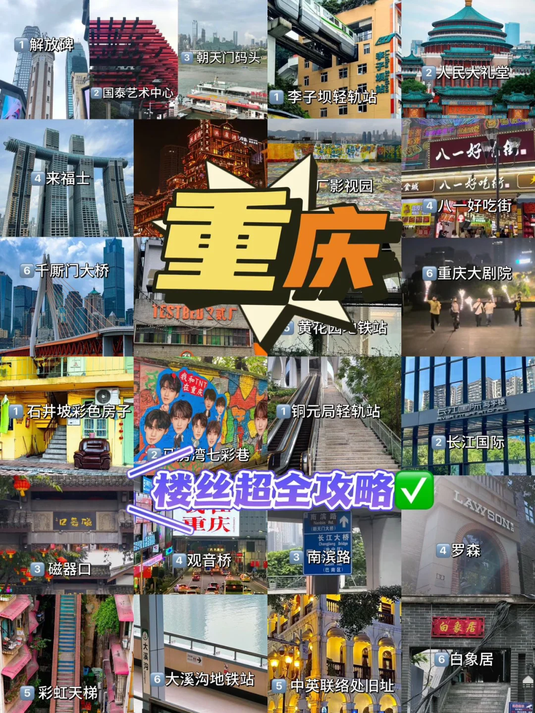 重庆楼丝集合❤️来自重庆打卡超全攻略‼️