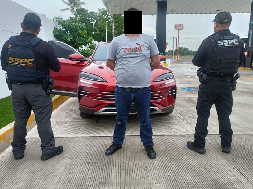 适逢墨西哥近期严打盗抢汽车的违法犯罪行为，一台比亚迪宋PLUS DM-i 被抢后