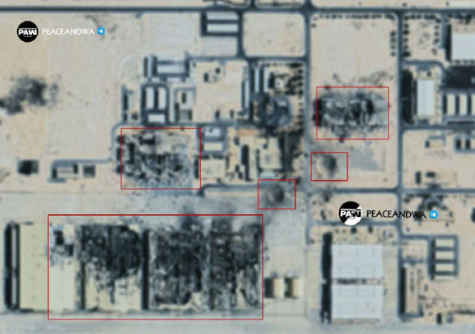 美驻中东最大军事基地被炸，4座大型机库成为废墟，特朗普终于急眼了！卫星照片显示，