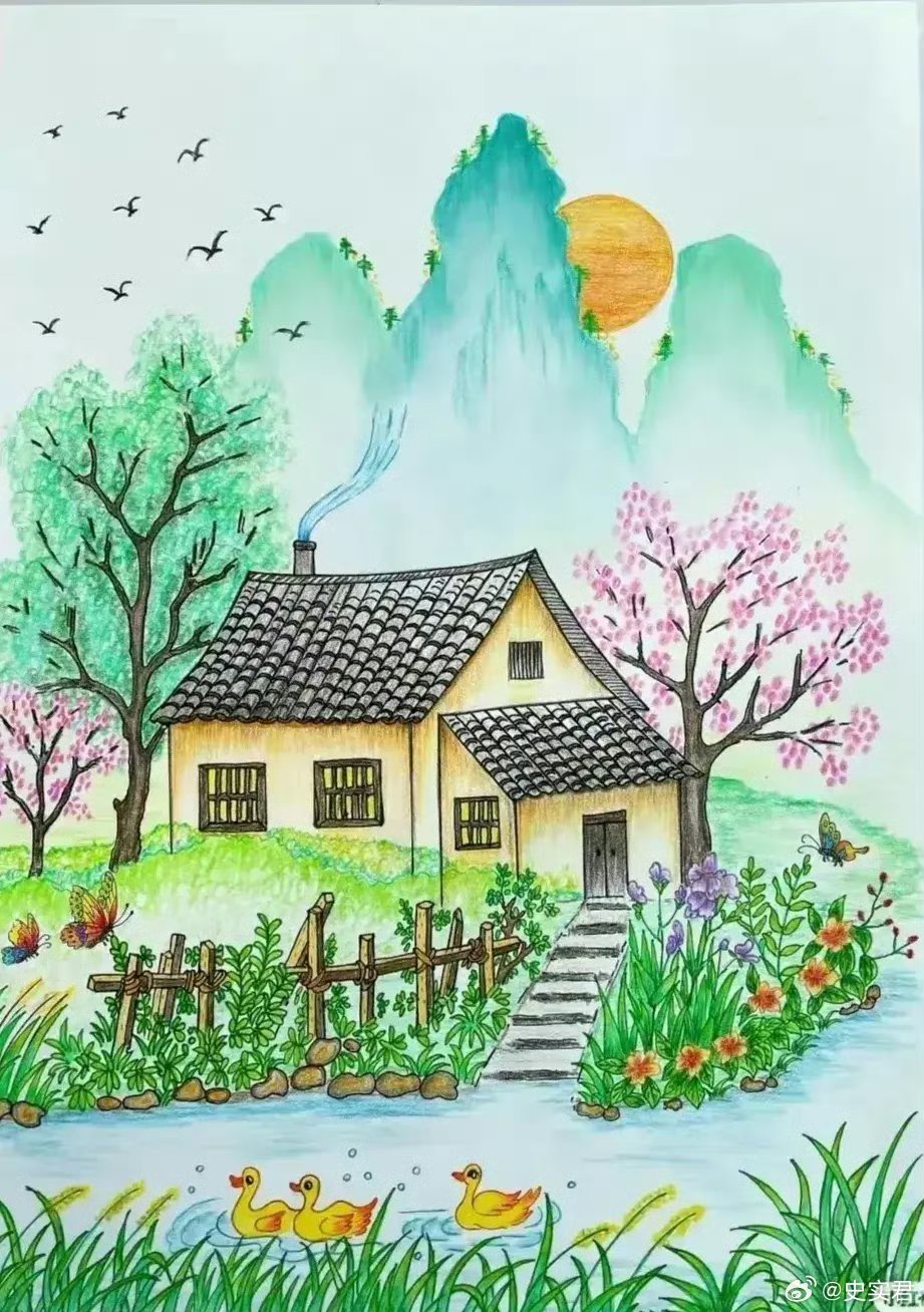春天来了，关于春天的美景画分享来了每一副都是那么漂亮，赶紧收藏起来，空闲跟孩子一